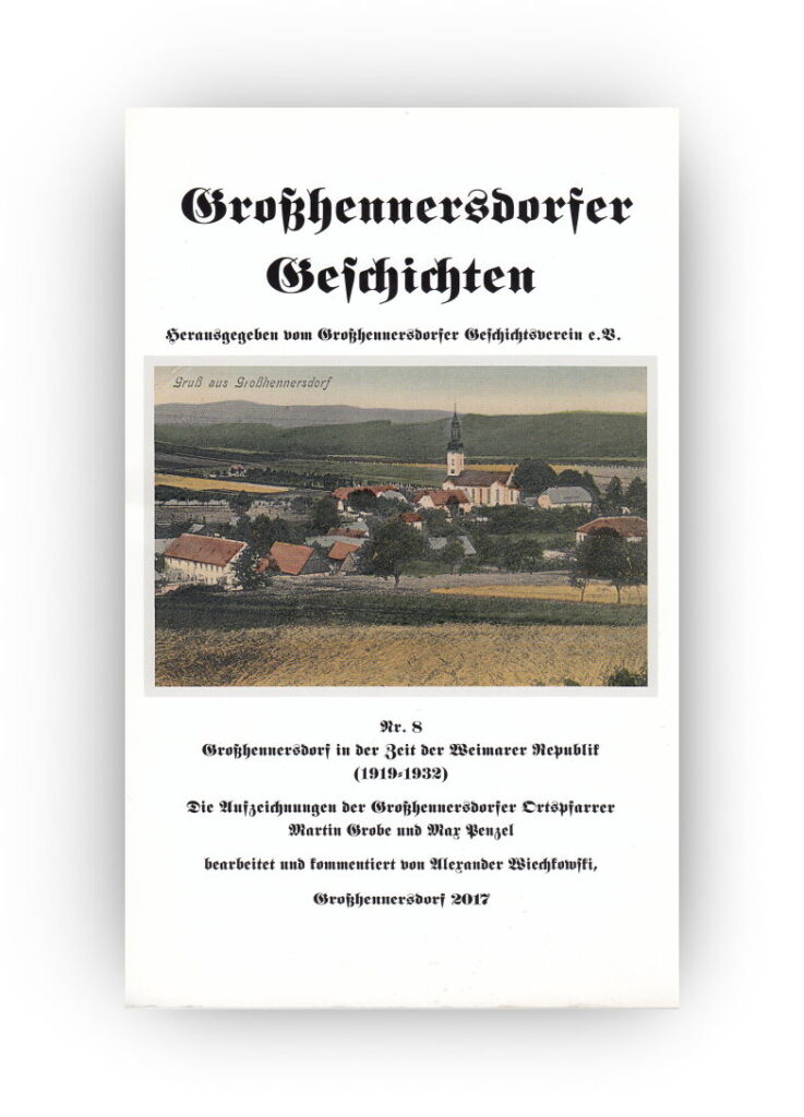 Großhennersdorf in der Zeit der Weimarer Republik (1919-1932)